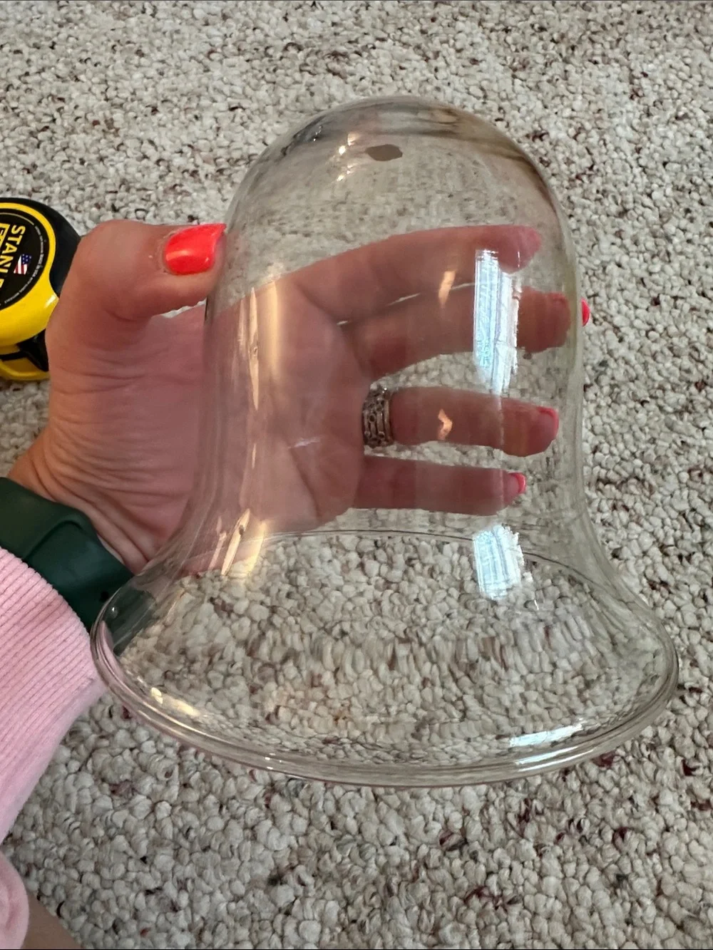Clear Glass Display Dome - Transparent Bell Cloche- made in Mexico